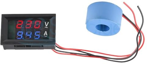 Voltmetro digitale LCD AC 50-500 V, amperometro, 10 A, 50 A, 100 A, 110 V, 220 V, tester di tensione, rilevatore, trasformatore di corrente(AC 50-500 V 50A)