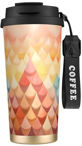 Unique Customized Coffee Mug - Insulated Stainless Steel Tumbler for Travel, Home & Office - 17 oz 0h2fu1ax Black