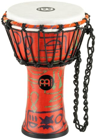 Meinl Percussion JRD Djembe Instrument – Très Petite Percussion à Main – Instrument de Voyage – Diamètre 7 Pouces – Plastique, Multicolore (JRD-PS)