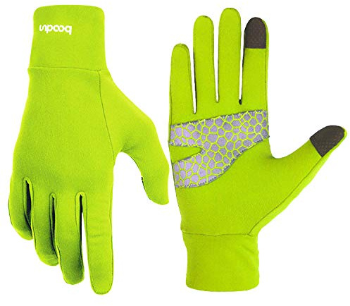 BOODUN Leichte Sporthandschuhe Laufhandschuhe WARM UP Running Handschuhe Unisex Sport Handschuhe Slim Walking Handschuhe für Damen und Herren mit Touchscreen-Funktion