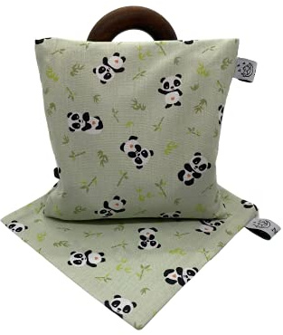 PDB Traubenkernkissen 15x15 cm mit tauschbarem Kissenbezug (Grün)