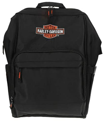 Harley-Davidson Embroidered Bar & Shield Diaper Canvas Backpack - Black