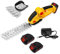 Gartenschere Akku, 2 in 1 Schnurlose Grasschere & Heckenschere, Tragbare Akku Gras- und Strauchschere, 2 24V 2000 mAh Wiederaufladbaren Li-Ion Akku, 2 Messer, für Garten Rasen