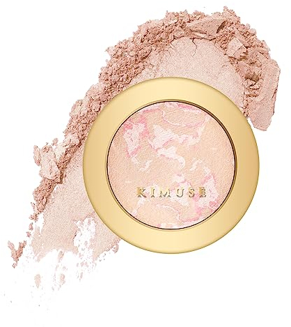 KIMUSE Lighting Glow Baked Foundation, Fondotinta in Polvere, Brighten Color, Color Corrector, Coprenza Modulabile, Dona una Pelle Protetta e Uniforme