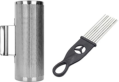 JISADER Guiro Instrument Guiro Shaker con Guiro Strumento a percussione manuale per feste, 25x7,5 cm