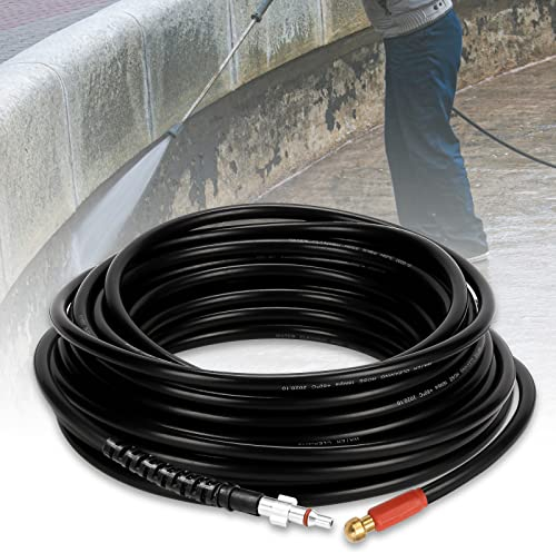 Yakimz Set de manguera para limpieza de tuberías 10m, juego universal de limpieza de tuberías, limpiador de tuberías 180Bar 60C°incl. boquillas y adaptadores, limpiador de alta presión Hose