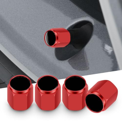 ZENAHA 4 StüCk Auto Ventilkappen, Für Cupra Formentor 2020-2023 Auto Reifenventil Kappe Wasserdicht Staubdicht SchutzzubehöR,A