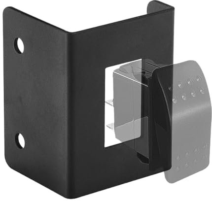 de montage à bascule 12V, interrupteurs à bascule Support de montage | Support de montage en alliage résistant à l'usure | Adaptateurs de rack de système de rack de voiture Installation pratique