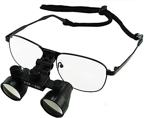 Binokular Chirurgische Lupe mit LED-Scheinwerfer, 3,5-fache Vergrößerung, Galiläischer Stil, Titanrahmen für den zahnärztlichen Gebrauch