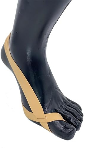 Taping Socks Zehenspreizer Taping Loop für Hallux Valgus und Hammerzehe, Korrektur-Schlaufe, latexfrei, Schuhgrößen 31-48 (Beige, 39/40)