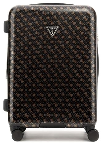 GUESS Trolley Jesco 22 In 8-Wheeler Exp. Brown Logo schwarz 64cm
