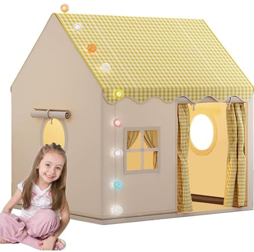 Tienda de Juegos Infantil de 120 x 105 x 128 cm, casa de Juguete para jardín, Ideal para Interiores y Exteriores、 Bolsa de Almacenamiento incluida