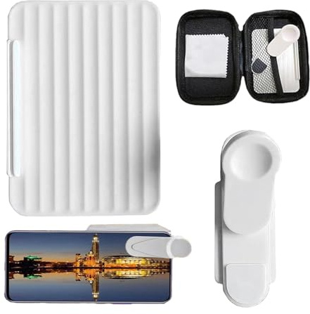 Clip De Espejo para Cámara De Smartphone - Clip para Videografía | Accesorio Creativo De Fotografía Móvil Lente De Efecto Espejo | Pinza De Teléfono Móvil para Fotografía Creativa Videógrafos