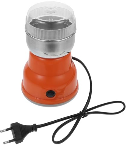 STOBAZA Moulin à Café Électrique Facile à Utiliser Rouge Design Unique en Pp pour Grains de Café et Épices pour Usage Domestique