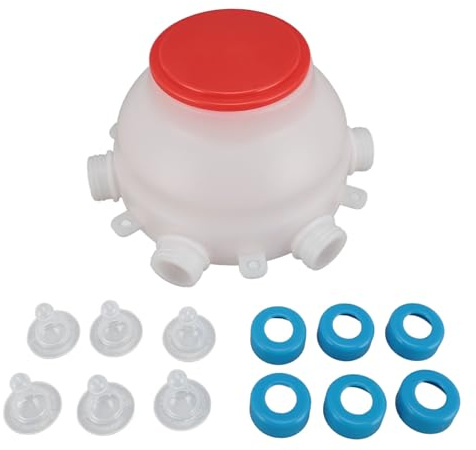 Biberon d'alimentation pour agneaux, Seau d'alimentation sans Fil pour Lait de agneaux, porcelets et Moutons, biberon d'allaitement en PC à Ouverture Ronde avec Couvercle et Access