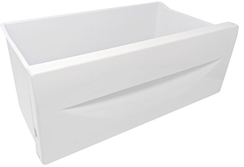 SPARES2GO Drawer Cover Basket Bin for Indesit Fridge Freezer (White)