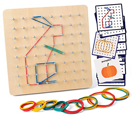Coogam Holz Geobrett - Montessori Spielzeug ab 3 4 5 jahre