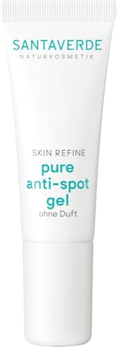Santaverde / pure anti-spot gel / SOS-Pflegegel gegen Pickel & Unreinheiten / wirkt entzündungshemmend, antibakteriell & regenerierend / hinterlässt Haut geklärt & beruhigt / ohne Duft / vegan / 10ml