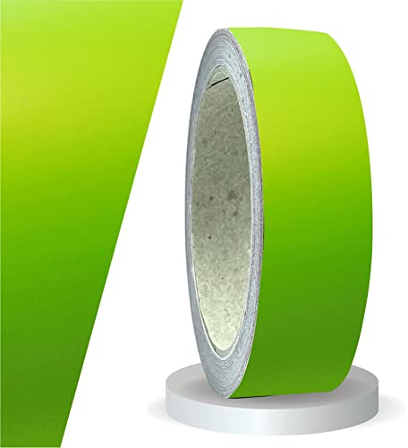 siviwonder Zierstreifen selbstklebend Folie Lime Grün Matt matt 30 mm x 10 m Rolle Dekorband Auto Motorrad Boot Fahrrad Wohnwagen Helm Pinstripe Klebeband für Konturmarkierung Linien Dekoration Akzent