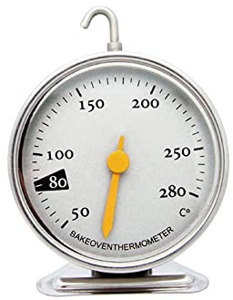 ANCLLO Oven Thermometer Stainless Steel Kitchen Household Baked Goods Thermometer high Temperature Oven Temperature Resistant Oven Temperature Gauge