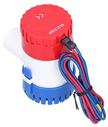 Pompa di Sentina Pompa di Sentina Abs Pompa di Sentina Interruttore Semiautomatico CC Piccola Pompa Sommergibile Elettrica per Scarico Fornire Alimentazione 12V 24V 350 500 750 (DC12V 750 GPH)