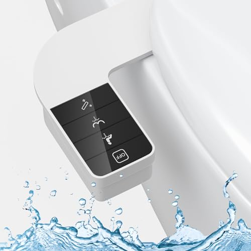 Bidet para WC,Bidet Portatil para WC No Eléctrico Ultrafino y Bidet para Doble Boquilla Retráctiles Autolimpiables,Ajustable de Agua Bidé accesorio para inodoro