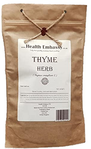 Health Embassy Herbe de Thym Serpolet Tisane | Thymus Serpyllum L | Thyme Herb (50g)