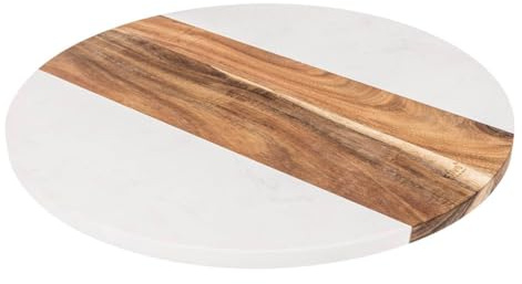 5five - Tocadiscos redondo Harmony d35 cm de acacia