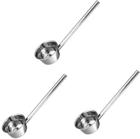 Ciieeo 3stücke Wasserkelle Mit Langem Griff Für Garten Und Küche Rostfrei Servieren Und Schöpfen Von Flüssigkeiten Leicht Zu Reinigen Langlebig Und Praktisch