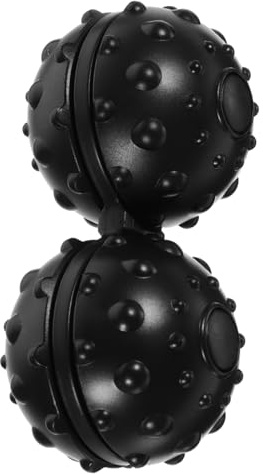 FRCOLOR Massageball Erdnuss Silikon Schwarz Körpermassagegerät Muskelverspannungen Lösen Gelenkmobilisierung Triggerpunkt Therapie Für Schulter Rücken Nacken