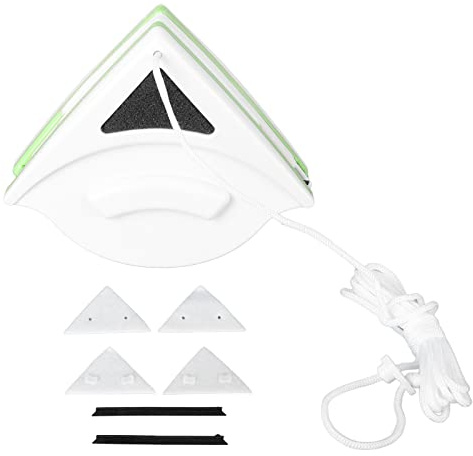 Essuie-glace Double Face pour Fenêtre, Poignée Ergonomique en Plastique, Essuie-glace Magnétique pour Nettoyage de Vitres pour Résidentiel de Grande Hauteur avec Nettoyage Sûr