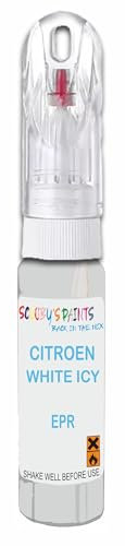 SCOOBYS PAINTS BACK IN THE MIX 21ml Paint Touch Up Pen For Citroen White Icy Epr Scratch Removal Car Repair