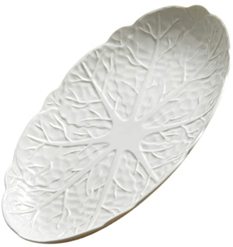 Cabilock Assiette Céramique Poisson Plat à Poisson à Vapeur Créatif Décoratif Pour Service De Table Et Dîner Familial