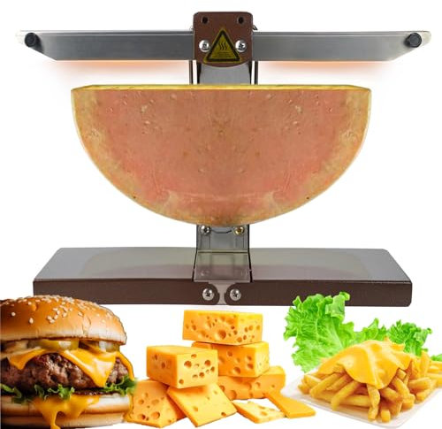 Cheese Melter Commercial Electric Machine for Half Cheese Wheel Multi-function Adjustable Angle, 900w Traditional Raclette Melting Machine for Western Restaurant Cheese Grill Melter Cheese Heater