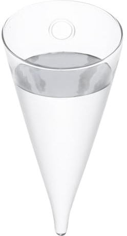 VALICLUD Runde Glas Wandvase aus Hochborosilikatglas Handgefertigt Hitzebeständig für Blumen und Pflanzen im Wohnzimmer oder Büro