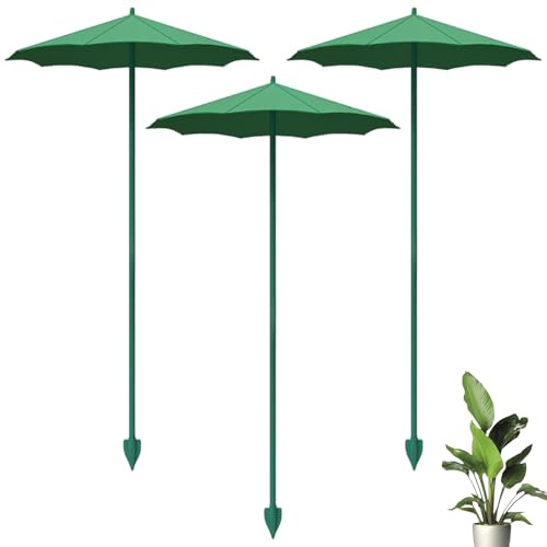 Paraguas Para Plantas Al Aire Libre - 3 Piezas Accesorios De Protección Solar Para Verduras | Parasol Para Plantas, Balcón, Verduras, Plántulas, Arbustos, Cultivadores, Terraza, Macizos De Flores, Inv