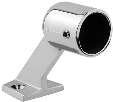 Handrail Bracket - Stainless Steel High Load Capacity, Boat Railing Holder Mount, Marine Deck Pier Fitting, Kayak Canoe Mooring Hardware, Resistant Clamp, Heavy Duty Rail Connector |