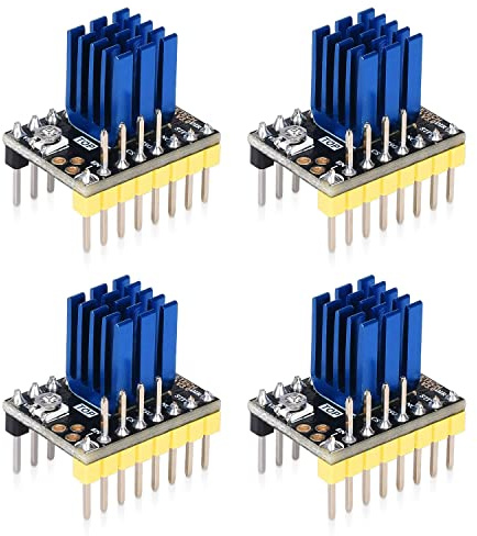 BIQU 4PCS Ultra-Silence TMC2130 V3.0 SPI Schrittmotortreiber mit Kühlkörper | For SKR 3/3 EZ, SKR V1.4 Turbo/Pro V1.2/V1.3 L Rampen 1.6/1.5 Control Board