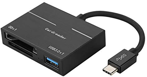 Tosuny XQD SD Kartenleser 500 MBit/s Hochgeschwindigkeitsadapter USB3.0 Kartenlesegerät kompatibel mit OS-Systeme