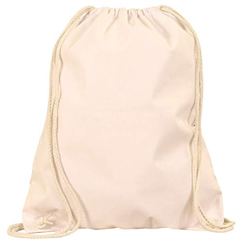 MyShirt 10er Pack Baumwoll Turnbeutel 38 x 46cm unbedruckt mit Kordelzug - 19 Farben - Jutebeutel Oeko-TEX® geprüft Gym Sack zum bemalen