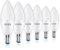 EXTRASTAR Lampadine LED Candela,E14,8W Equivalenti a 64W,6500K,luce bianca fredda,Confezione da 6