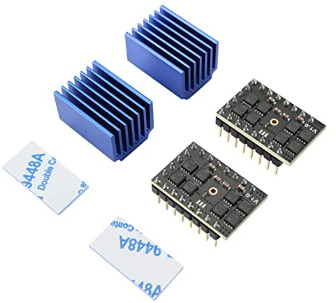BCZAMD FYSETC HV5160 2 Stücke SPI Schrittmotortreiber mit Kupferkühlkörper High Power Mute Driver Stepper Step Stick Steuerungen für Spid-er Platine for Voro 2.4 3D-Druckerteile CNC Graviermaschine