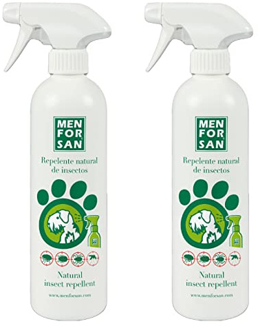 MENFORSAN, Repelente Natural de Insectos con citronela 500ml, Pack de 2 Unidades
