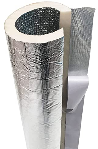 Frostschutz-Isolierrohr Für Den Außenbereich, Selbstklebender Rohrisolierung, Wasserdichtes Aluminiumfolie Isolierschlauch Für Klimaanlage, 90mm 114mm 133mm 145mm 170mm ID ( Size : T 20mm x 90mm x 1m