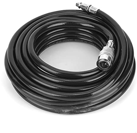 Manguera de Compresor de Aire, Kit de Enchufe Y Acoplador Rápido Industrial de 7,5 M/24,6 Pies Manguera de Aire Neumática de PVC