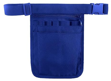 Folpus Marsupio da Infermiera, Marsupio da Infermiera Cintura Organizer da Infermiera per Forbici, Blu
