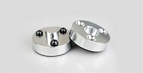VAMIUR HIFI Audio Speakers Amplifier Chassis Ceramic beads Anti-shock Shock Absorber Foot Pad Feet Pads Vibration Absorption Stands (Color : 3pcs silver)