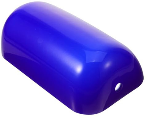 Zerodeko Vintage Bankers Lampe Schirm Blaues Ersatzglas Für Tischlampe Dekorativer Lampenschirm Für Retro Moderne Einrichtung Für Büro
