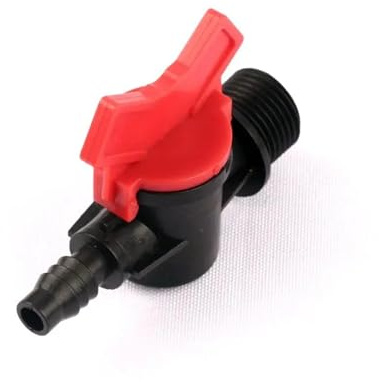 3 pièces PE vanne à bille 1/2 filetage mâle à 8/11mm tuyau réducteur vanne système d'irrigation en plastique plomberie vanne tuyau souple