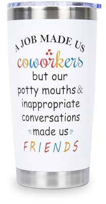 Nwvuop Funny Leaving Cup for Women, Work Gifts - 20 oz. White
